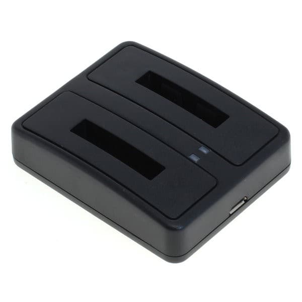 Station de charge de batterie DUAL adaptée pour Olympus LI-40B / Nikon EN-EL10 / Fuji NP-45