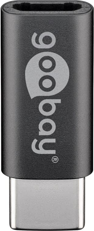 Adaptateur Goobay USB-C™ vers USB 2.0 Micro-B, gris - Fiche USB-C™ > Prise micro USB 2.0 (type B)