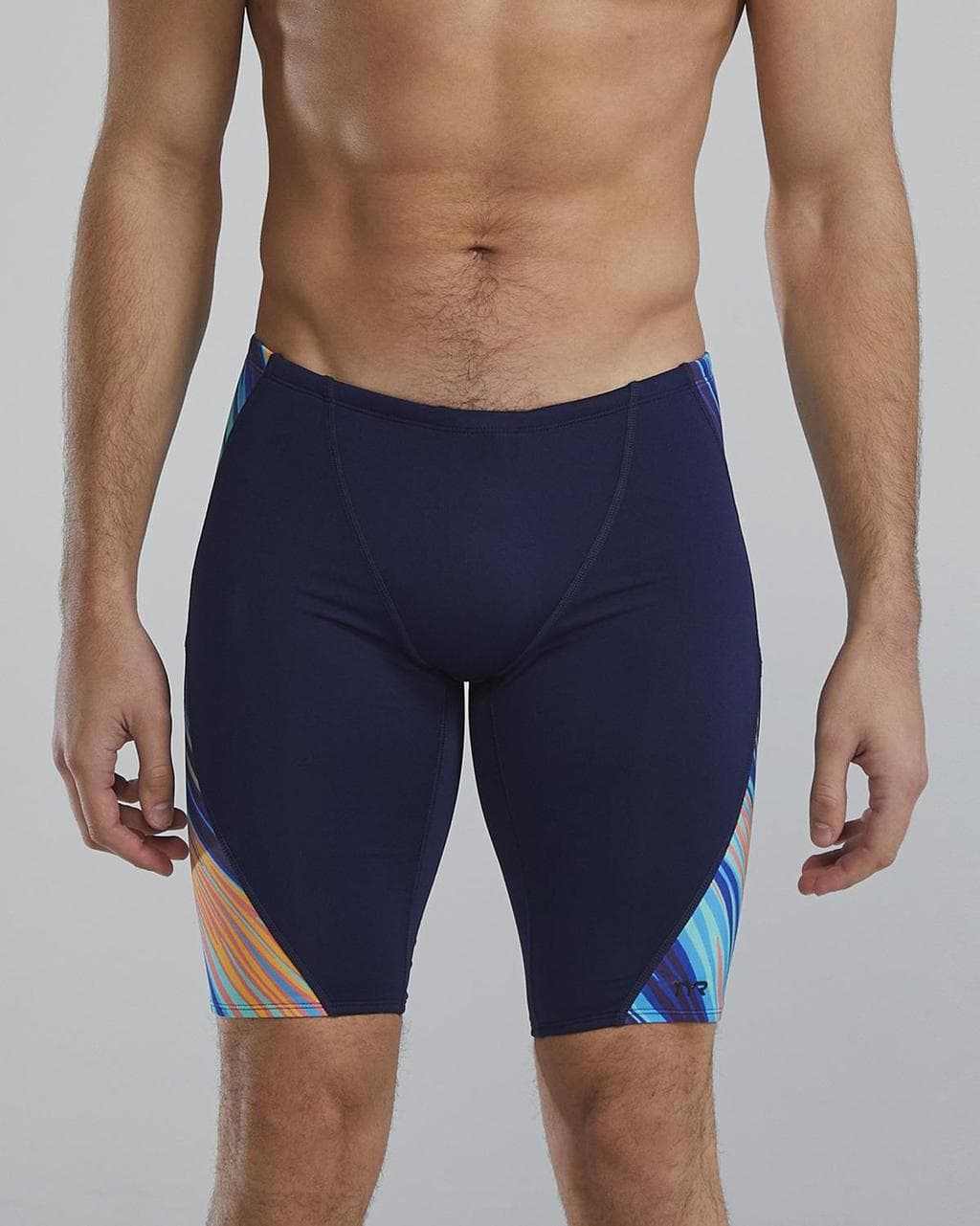 Maillot de bain TYR Durafast Elite Riptidal Jammer bleu orange jaune - 26