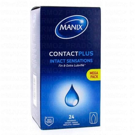 MANIX Contact plus - Préservatifs sensations intactes boîte de 24 préservatifs